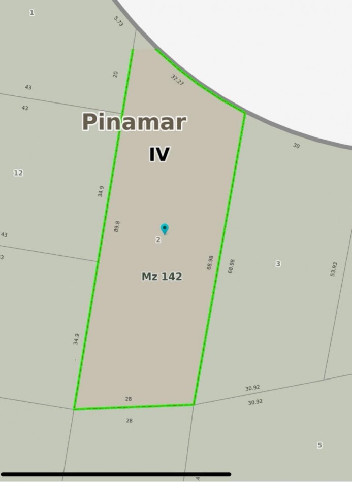 LOTE EN VENTA - PINAMAR